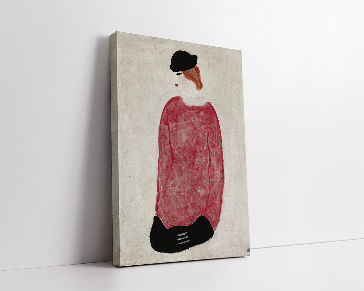 Femme en rouge  by San Yu