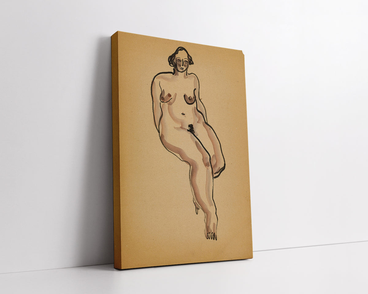 Femme nue assise by San Yu