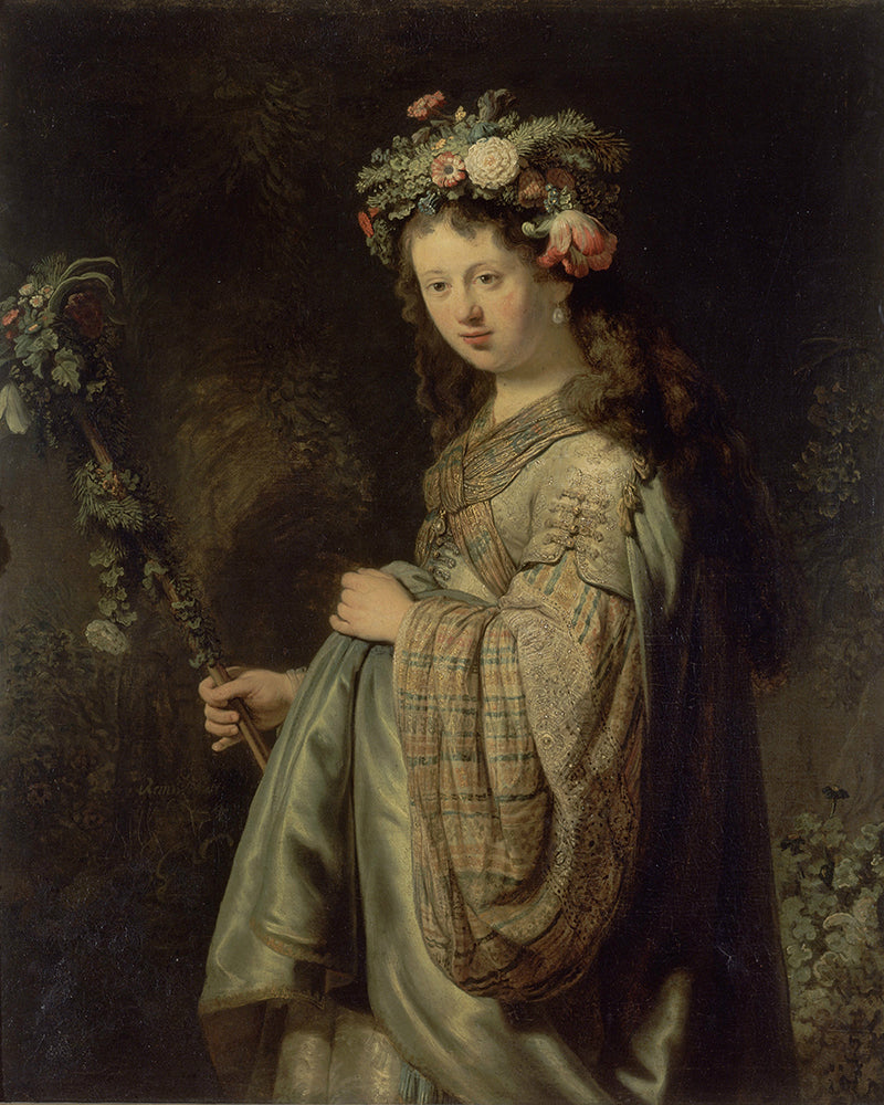 Flora by Rembrandt Harmenszoon van Rijn