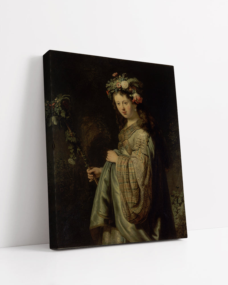 Flora by Rembrandt Harmenszoon van Rijn