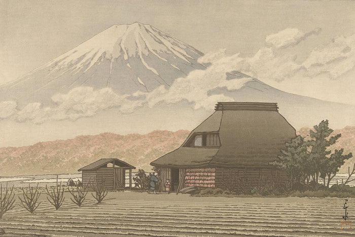 Fuji_vanaf_het_dorp_Narusawa_Narusawa_no_Fuji_ by Kawase Hasui