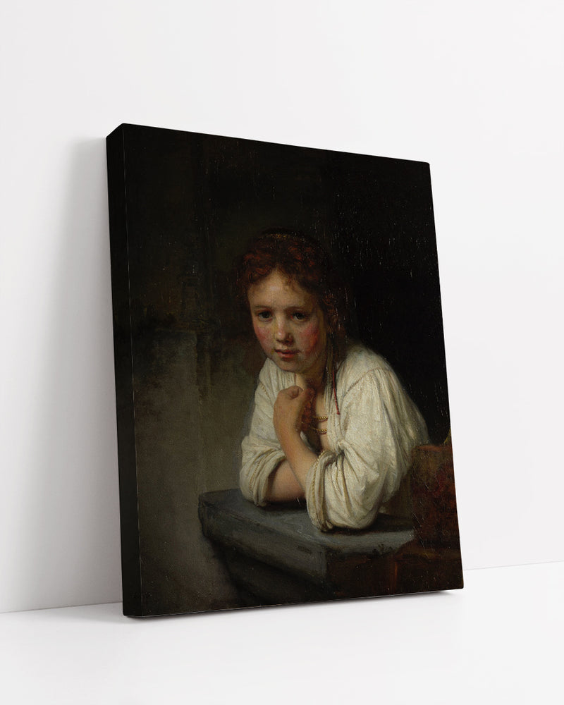 Girl At A Window by Rembrandt Harmenszoon van Rijn