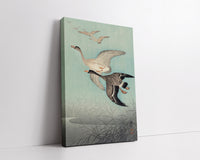 Great geese in flight by Ohara Koson