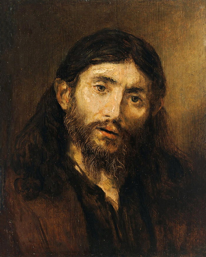 Head Of Christ  by Rembrandt Harmenszoon van Rijn