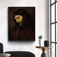 Head Of Christ  by Rembrandt Harmenszoon van Rijn