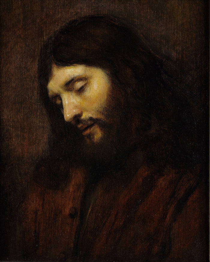 Head Of Christ  by Rembrandt Harmenszoon van Rijn