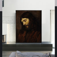 Head Of Christ  by Rembrandt Harmenszoon van Rijn