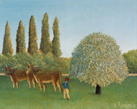 In the Fields by Henri Rousseau