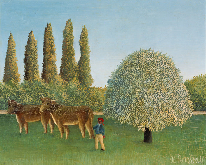 In the Fields by Henri Rousseau