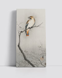 Japanese plague bird on branch by Ohara Koson