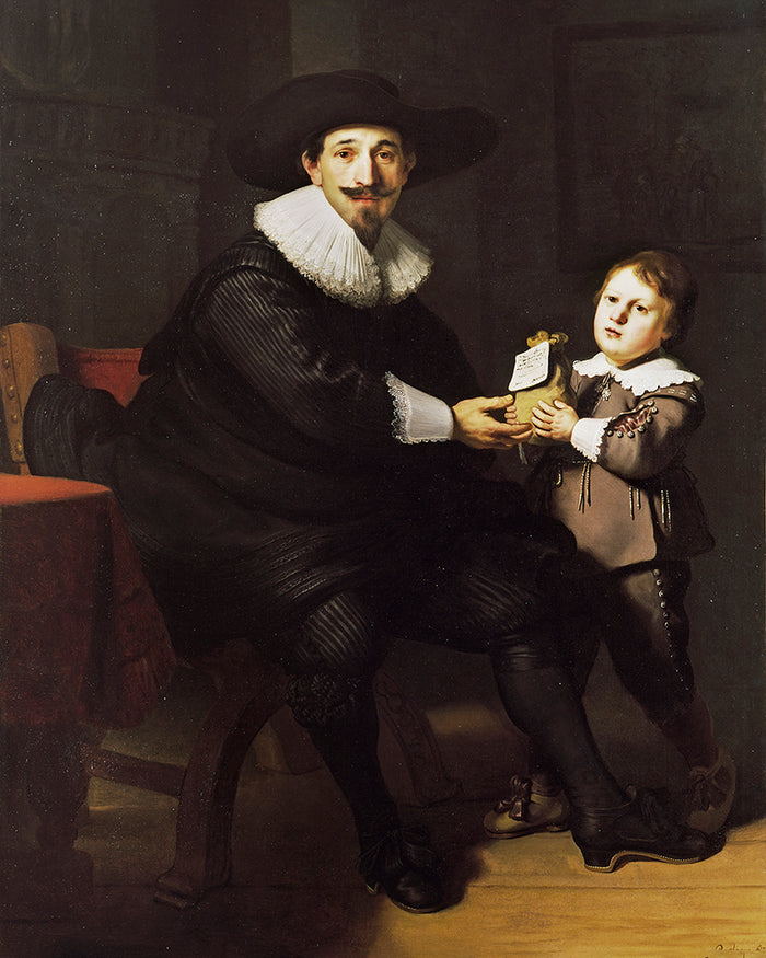 Jean Pellicorne with his son Caspar by Rembrandt Harmenszoon van Rijn