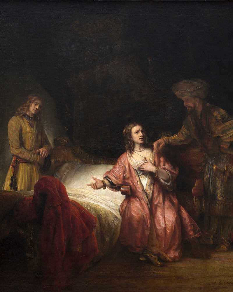 Joseph Accused by Potiphar's Wife by Rembrandt Harmenszoon van Rijn