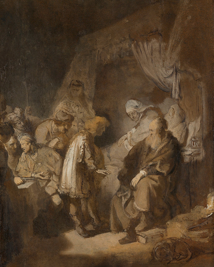 Joseph Relating His Dreams to His Parents and Brothers by Rembrandt Harmenszoon van Rijn