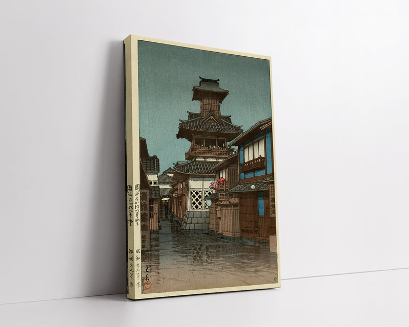 Bell_Tower_in_Okayama by Kawase Hasui