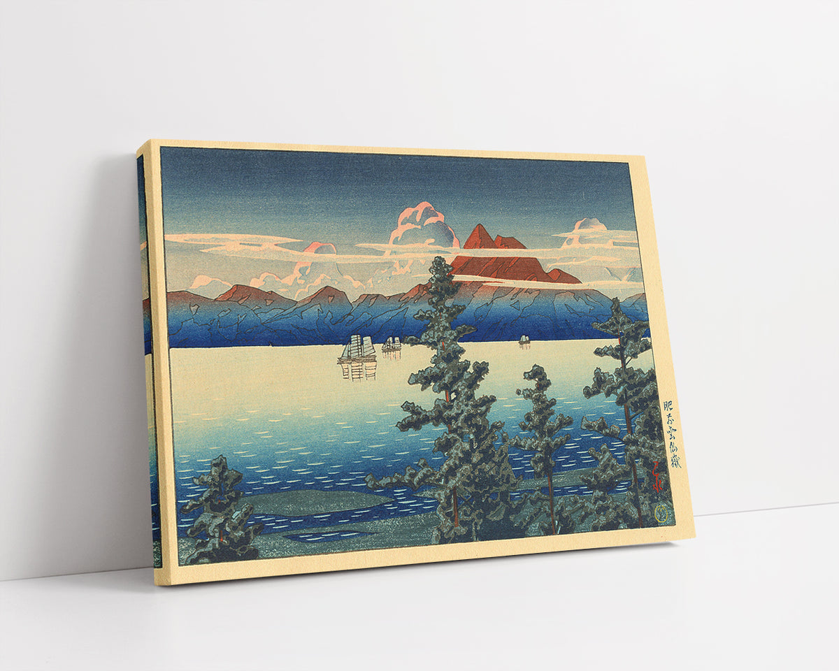 Mt_Unzen_in_Hizen_Province by Kawase Hasui