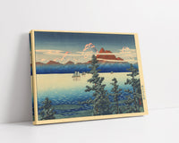 Mt_Unzen_in_Hizen_Province by Kawase Hasui