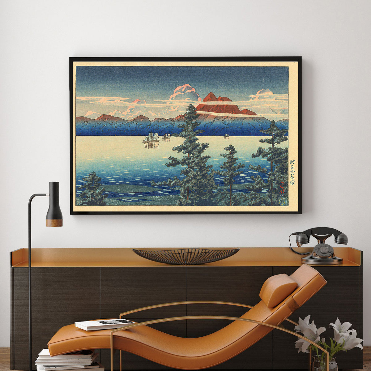 Mt_Unzen_in_Hizen_Province by Kawase Hasui