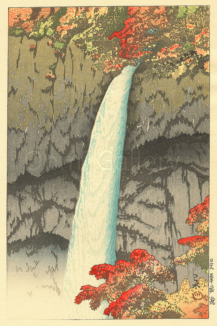 The_New_8_Best_Scenery_Of_Japan-Nikko_Kegon_Waterfall  by Kawase Hasui