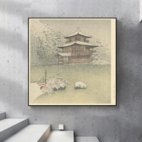 Kinkakuji Evening Snow by Kawase Hasui