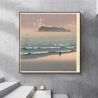 Shichirigahama-Seven Mile Beach by Kawase Hasui