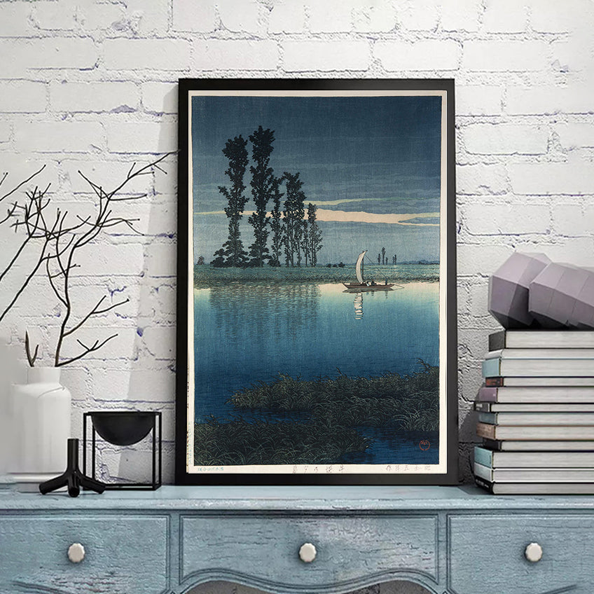 Evening_of_Ushiboriby Kawase Hasui