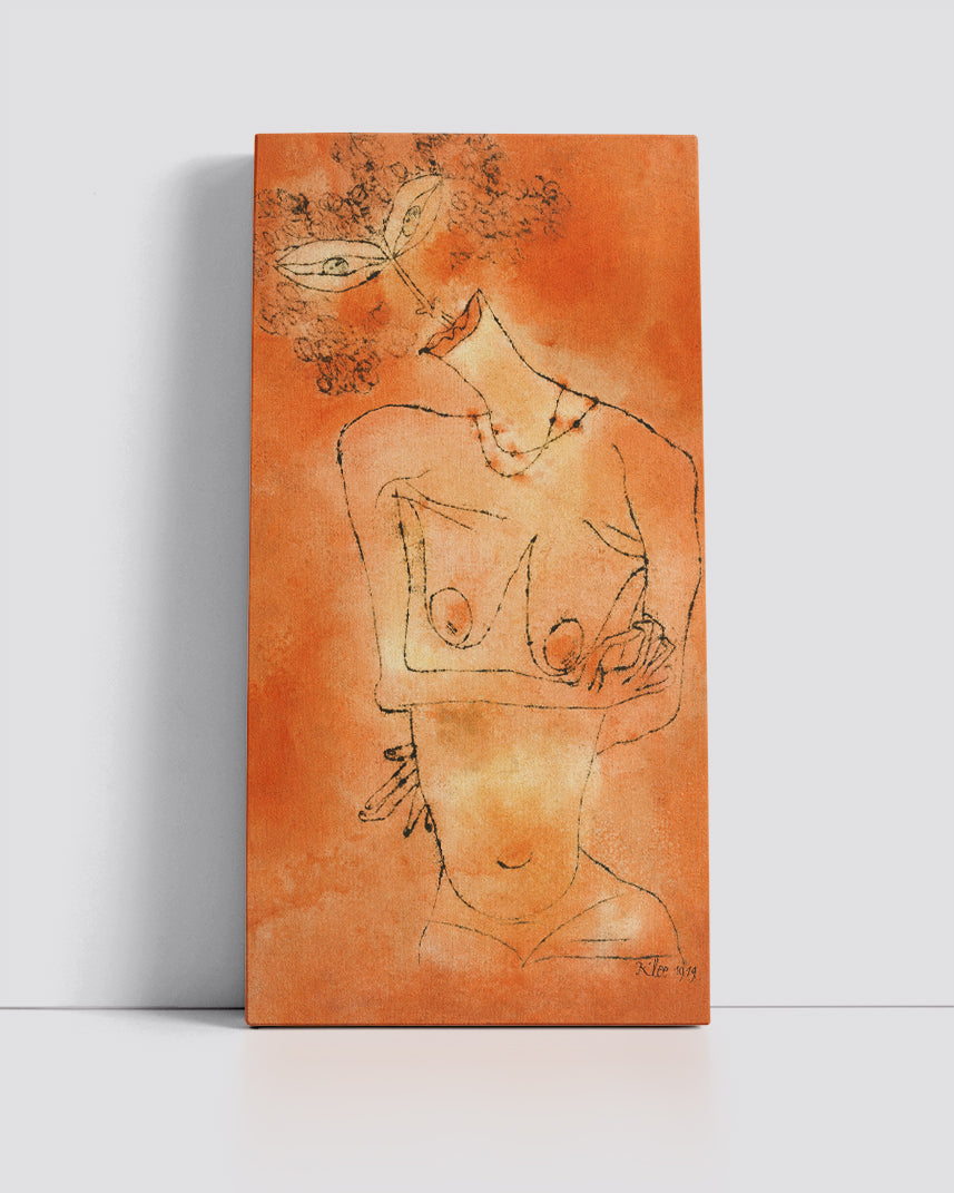 Lady Inclining Her Head by Paul Klee