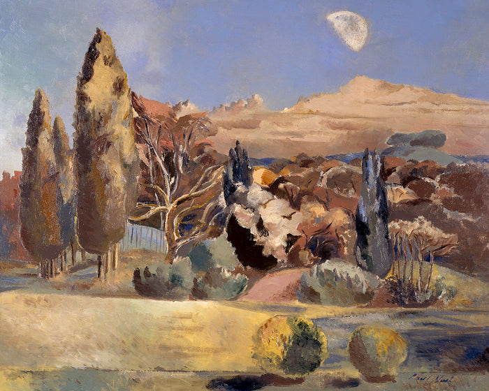 Landscape of the Moon's First Quarter by Paul Nash by Paul Nash