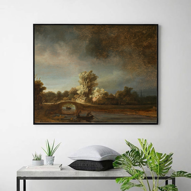 Landscape with a Stone Bridge by Rembrandt Harmenszoon van Rijn