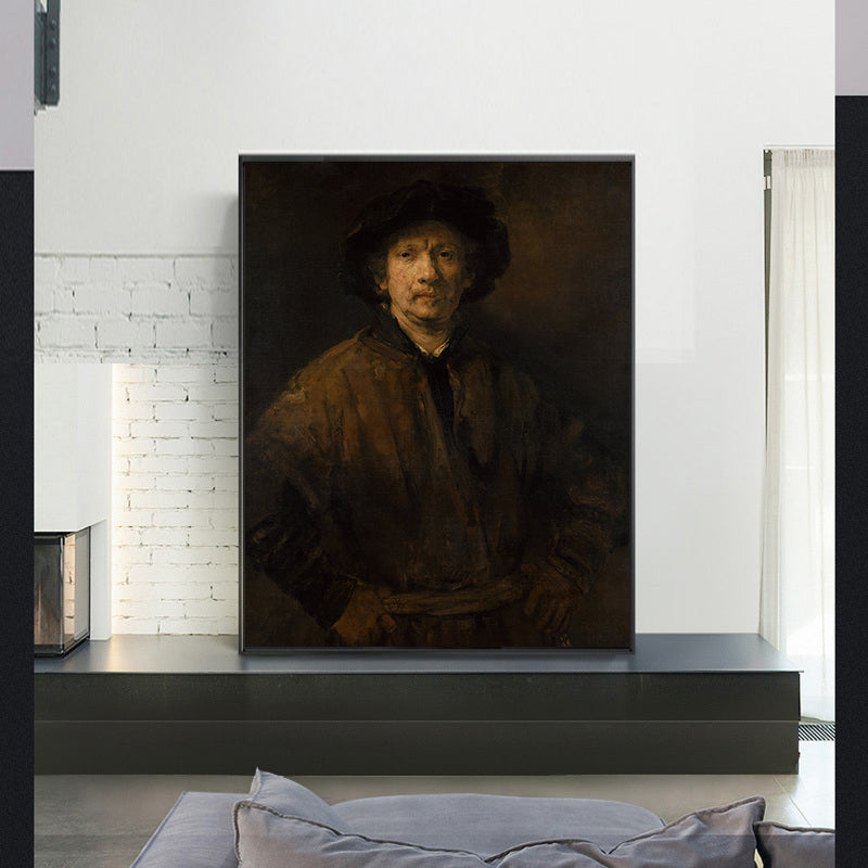 Large Self-Portrait by Rembrandt Harmenszoon van Rijn