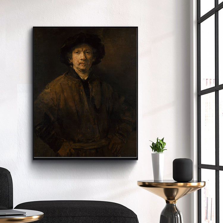 Large Self-Portrait by Rembrandt Harmenszoon van Rijn