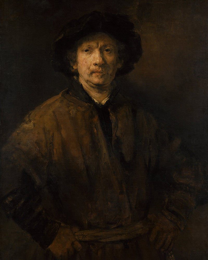 Large Self-Portrait by Rembrandt Harmenszoon van Rijn