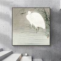 Little egret by Ohara Koson