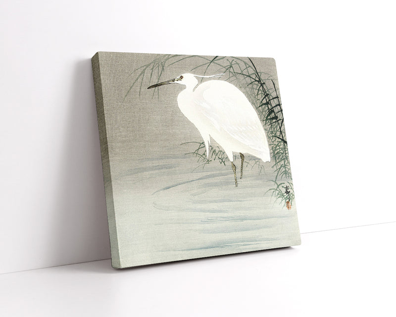 Little egret by Ohara Koson