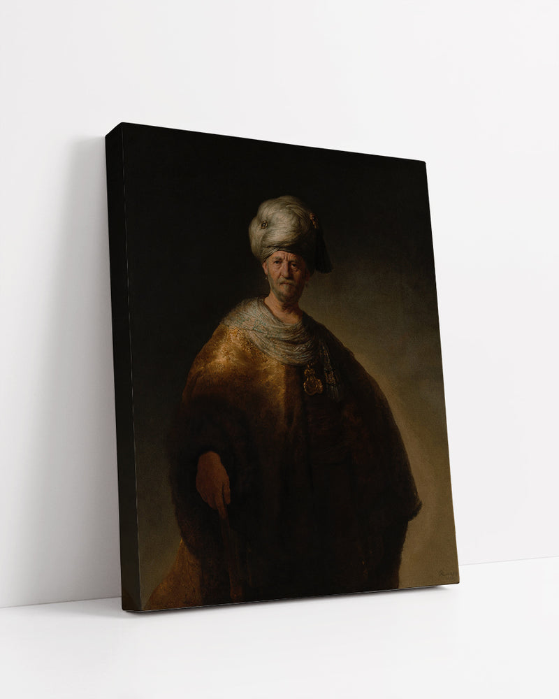 Man in Oriental Costume  by Rembrandt Harmenszoon van Rijn