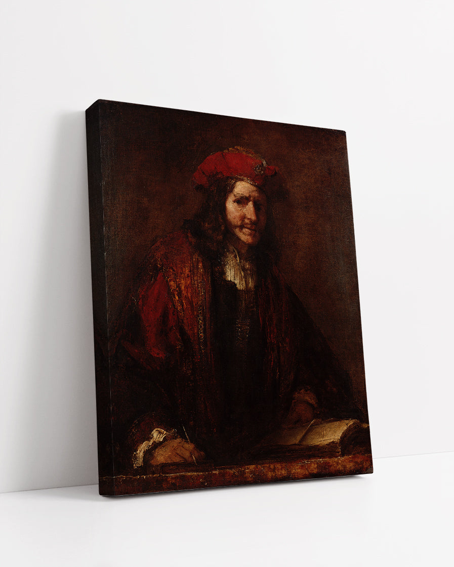 Man in a Red Cap  by Rembrandt Harmenszoon van Rijn