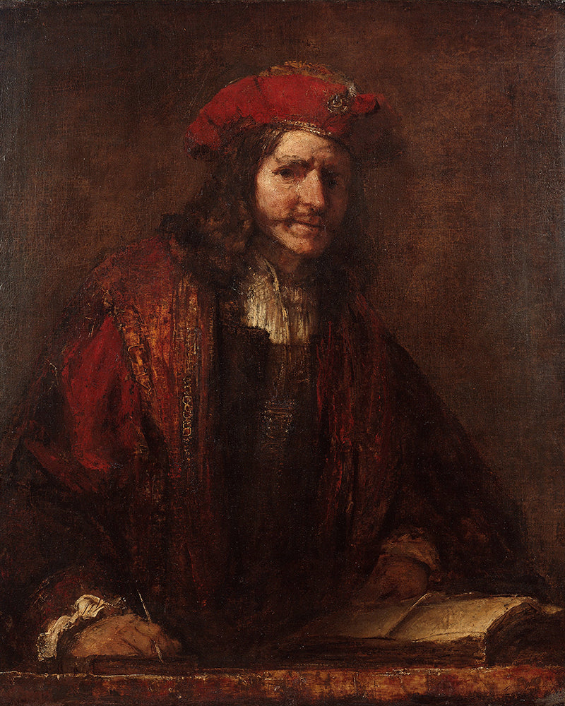 Man in a Red Cap  by Rembrandt Harmenszoon van Rijn