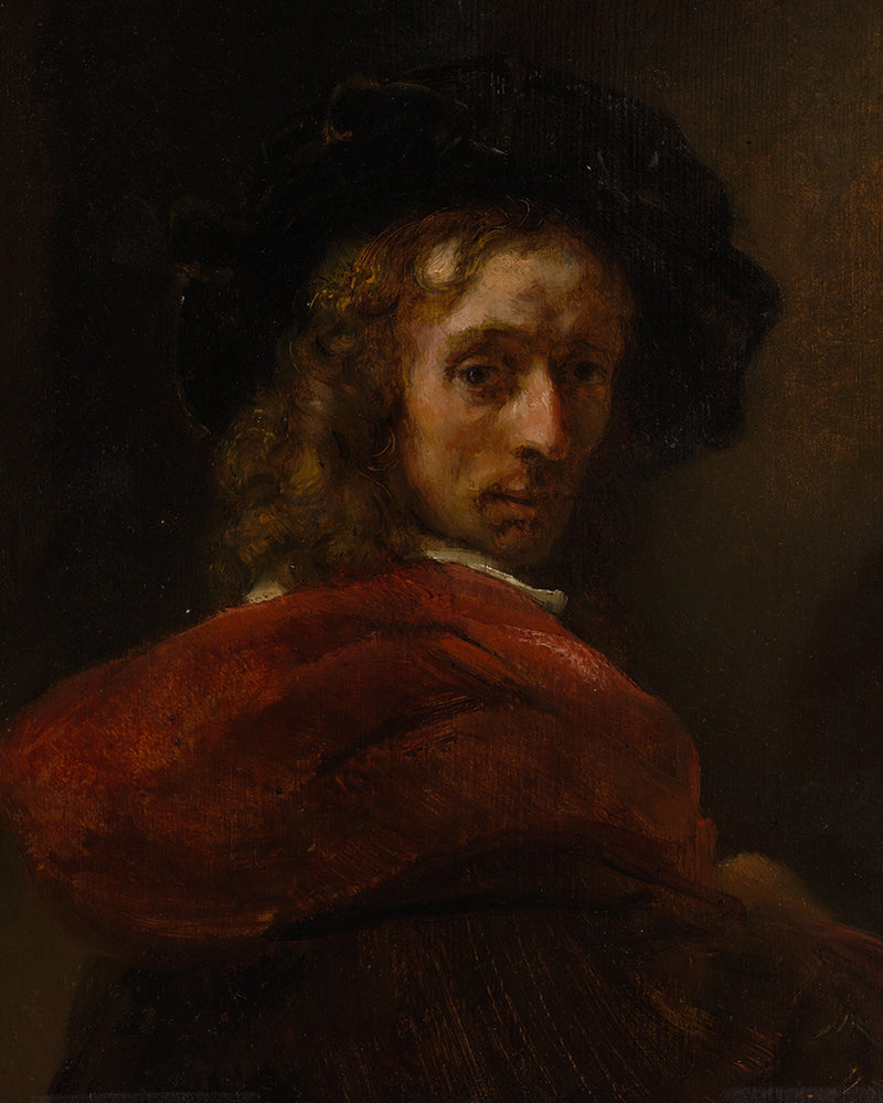 Man in a Red Cap  by Rembrandt Harmenszoon van Rijn