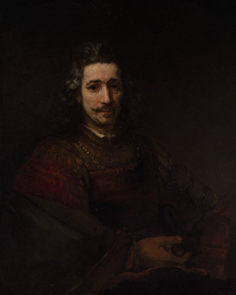 Man with a Magnifying Glass by Rembrandt Harmenszoon van Rijn
