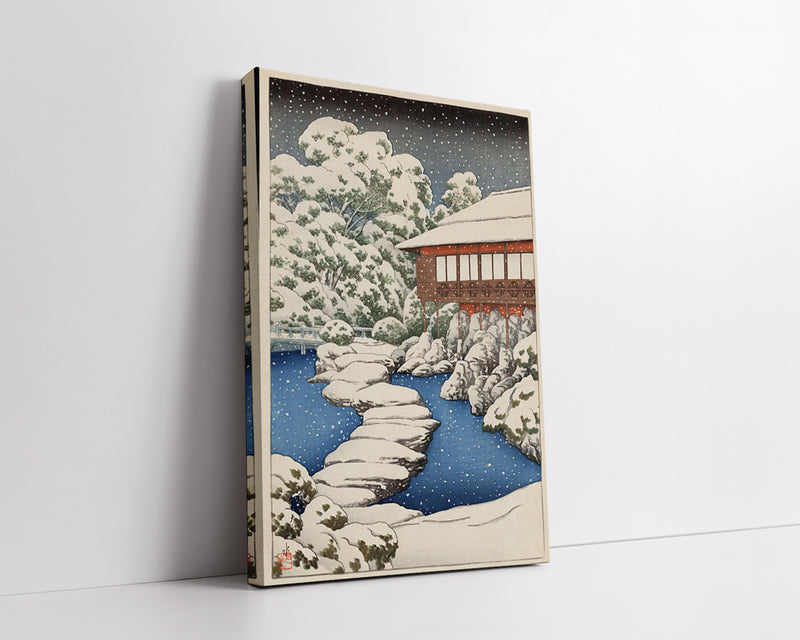 Mitsubishi_Fukagawa_bettei_no_zu by Kawase Hasui