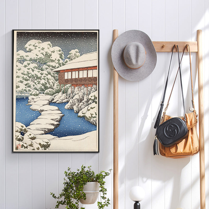Mitsubishi_Fukagawa_bettei_no_zu by Kawase Hasui