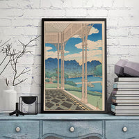 Mitsubishi_Fukagawa_bettei_no_zu by Kawase Hasui