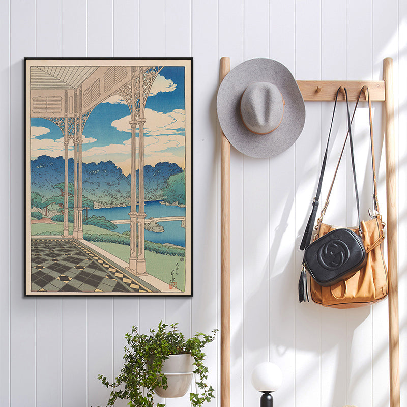 Mitsubishi_Fukagawa_bettei_no_zu by Kawase Hasui