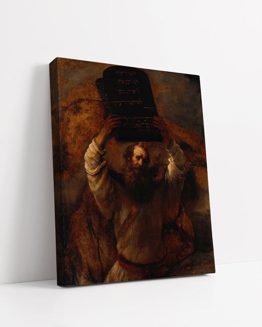 Moses with the Ten Commandments by Rembrandt Harmenszoon van Rijn