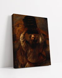 Moses with the Ten Commandments by Rembrandt Harmenszoon van Rijn