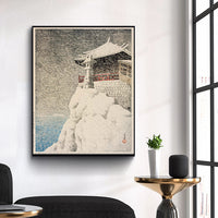 Nihon fūkei senshū, Abuto no Kannon by Kawase Hasui