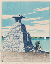 Nihon_fūkei_senshū,_Chikuzen_Hakozaki by Kawase Hasui
