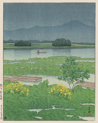 Nihon_fūkei_senshū,_Kumamoto_Ezu-ko by Kawase Hasui