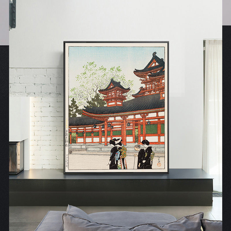 Nihon_fūkei_senshū,_Kyōto_Daigoku-den by Kawase Hasui