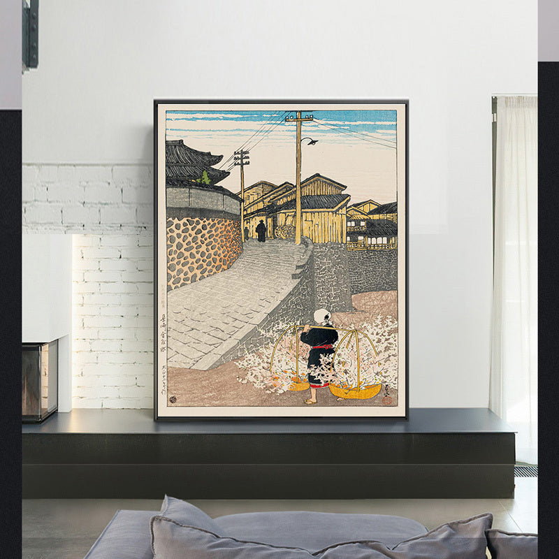 Nihon_fūkei_senshū,_Nagasaki_Kanaya-machi_by Kawase Hasui