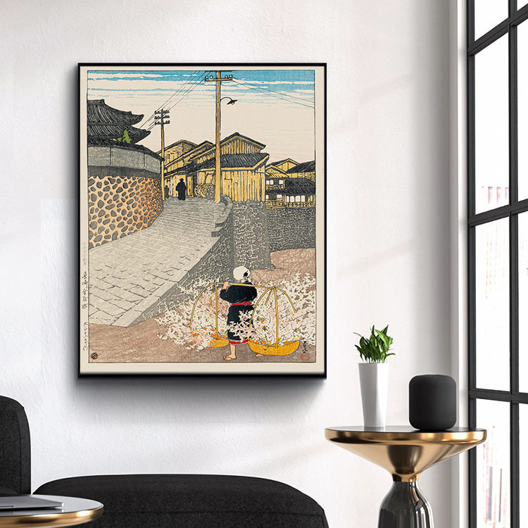 Nihon_fūkei_senshū,_Nagasaki_Kanaya-machi_by Kawase Hasui